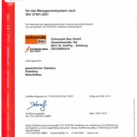 ISO 37301 CM Compliance Management Universale Bau GmbH