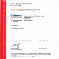 ISO 37301 CM Compliance Management Bittner Bahn- und Gleisbau GmbH