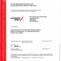 Managementsystem nach EN ISO 9001:2015